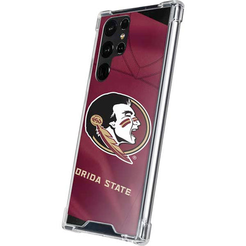 Florida State University Red Jersey Galaxy S22 Ultra Clear Case