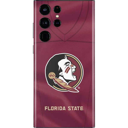 Florida State University Red Jersey Galaxy S22 Ultra Skin