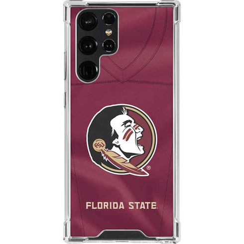 Florida State University Red Jersey Galaxy S23 Ultra Clear Case