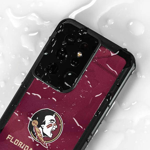 Florida State University Red Jersey Galaxy S24 Ultra Waterproof Case