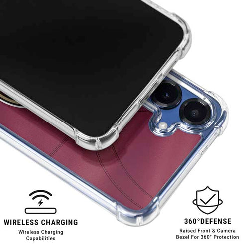 Florida State University Red Jersey Galaxy S25 Plus Clear Case