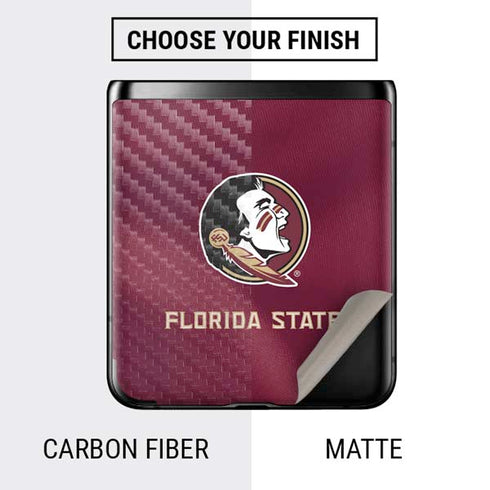 Florida State University Red Jersey Galaxy Z Flip Skin