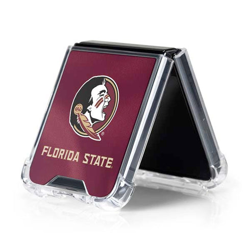 Florida State University Red Jersey Galaxy Z Flip5 5G Clear Case