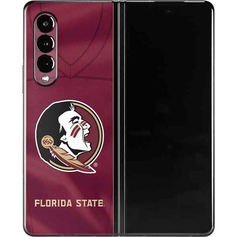 Florida State University Red Jersey Galaxy Z Fold3 5G Skin
