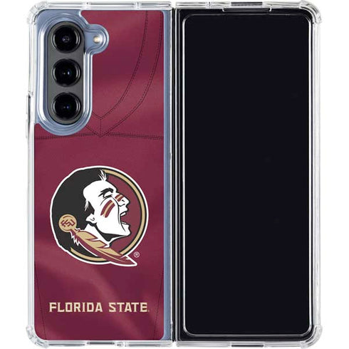 Florida State University Red Jersey Galaxy Z Fold5 5G Clear Case