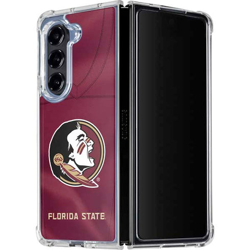 Florida State University Red Jersey Galaxy Z Fold5 5G Clear Case