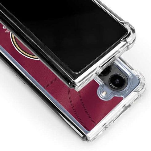 Florida State University Red Jersey Galaxy Z Fold5 5G Clear Case