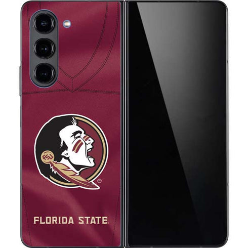 Florida State University Red Jersey Galaxy Z Fold5 5G Skin