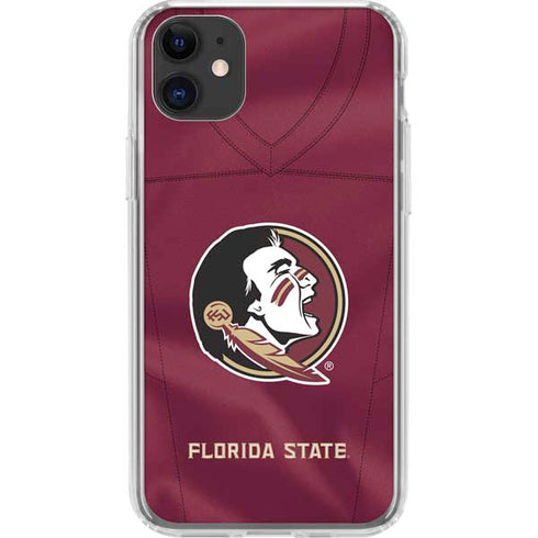 Florida State University Red Jersey iPhone 11 Clear Case