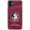 Florida State University Red Jersey iPhone 11 Clear Case