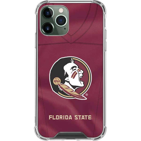Florida State University Red Jersey iPhone 11 Pro Max Clear Case
