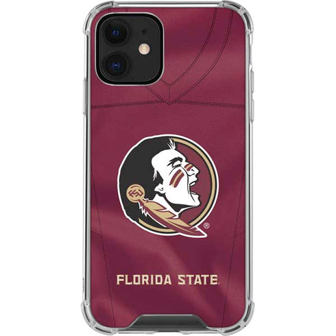 Florida State University Red Jersey iPhone 12 Clear Case