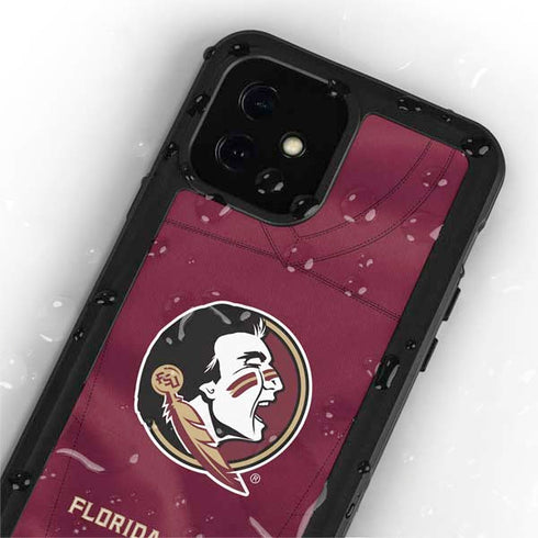 Florida State University Red Jersey iPhone 12 Mini Waterproof Case