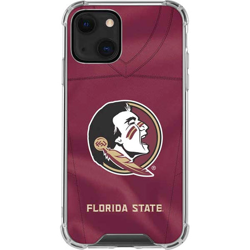 Florida State University Red Jersey iPhone 13 Clear Case