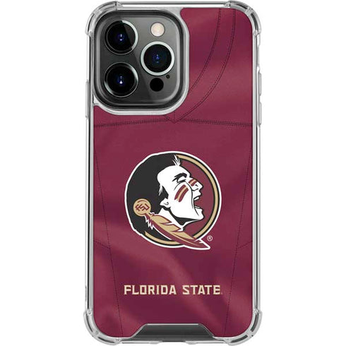 Florida State University Red Jersey iPhone 13 Pro Clear Case
