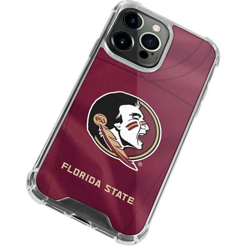 Florida State University Red Jersey iPhone 13 Pro Clear Case