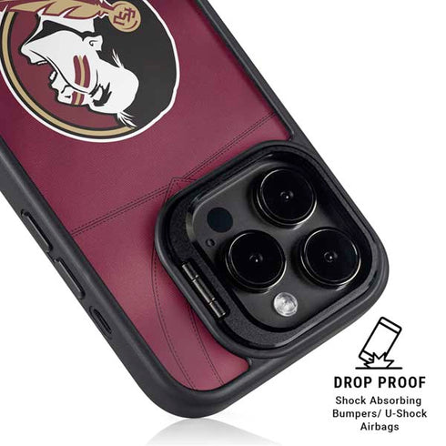 Florida State University Red Jersey iPhone 13 Pro Kickstand Case