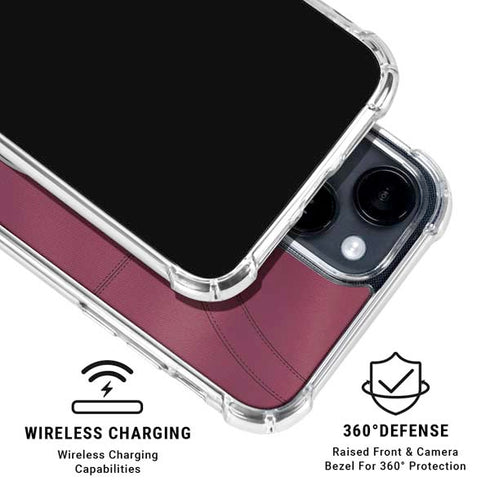 Florida State University Red Jersey iPhone 14 Plus Clear Case