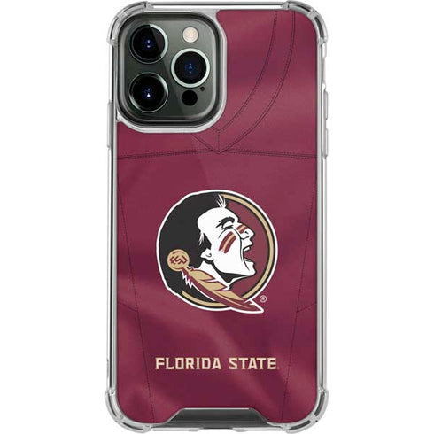 Florida State University Red Jersey iPhone 14 Pro Max Clear Case