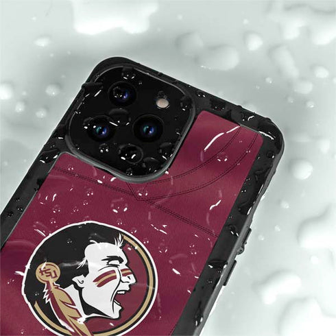 Florida State University Red Jersey iPhone 14 Pro Max Waterproof Case