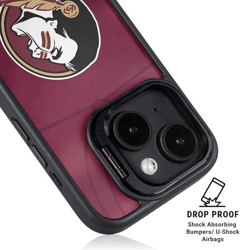 Florida State University Red Jersey iPhone 15 Kickstand Case