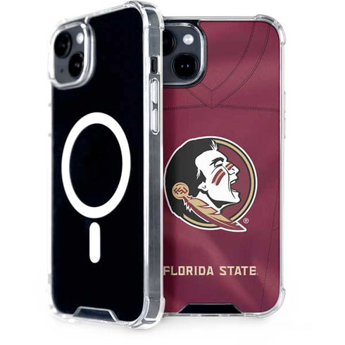 Florida State University Red Jersey iPhone 15 Plus MagSafe Case