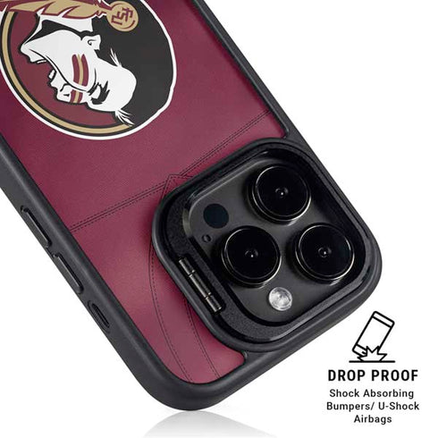 Florida State University Red Jersey iPhone 16 Pro Max Kickstand Case