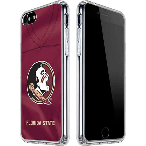 Florida State University Red Jersey iPhone SE (2nd & 3rd Gen) Clear Case