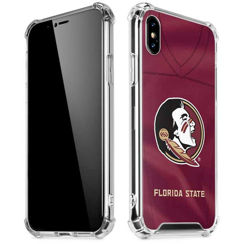 Florida State University Red Jersey iPhone X/XS Clear Case