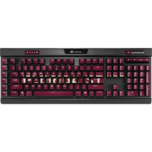 Florida State University Red Jersey K95 RGB PLATINUM Mechanical Gaming Keyboard Skin