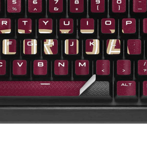 Florida State University Red Jersey K95 RGB PLATINUM Mechanical Gaming Keyboard Skin