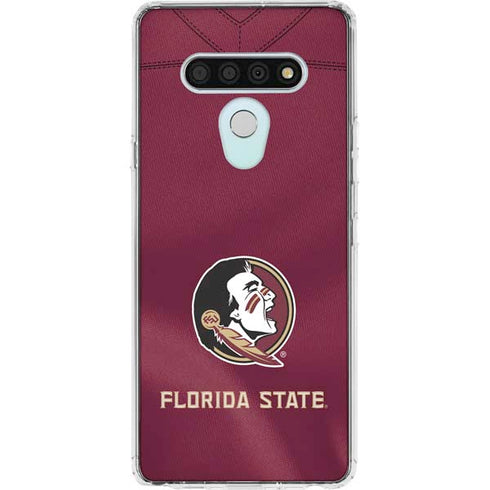 Florida State University Red Jersey LG Stylo 6 Clear Case
