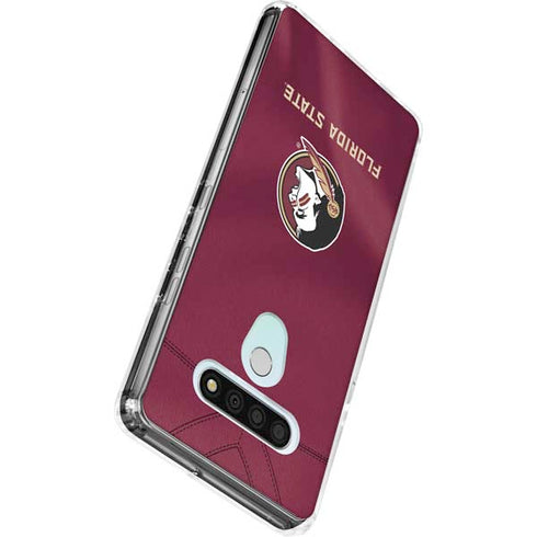 Florida State University Red Jersey LG Stylo 6 Clear Case