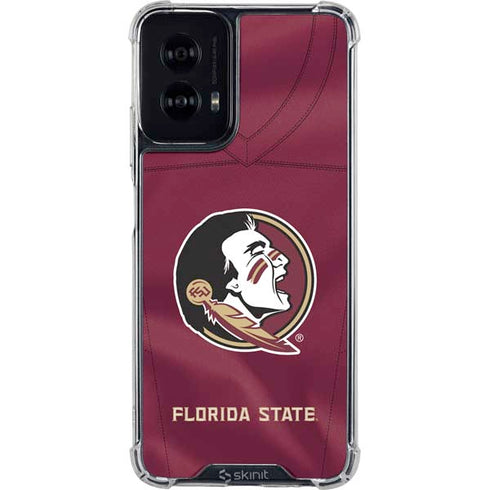 Florida State University Red Jersey Moto G Power 5G (2024) Clear Case