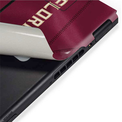 Florida State University Red Jersey Nintendo Switch Bundle Skin