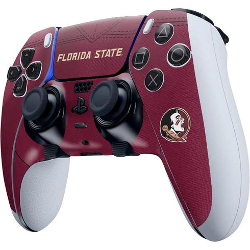 Florida State University Red Jersey PS5 DualSense Edge Pro Controller Skin