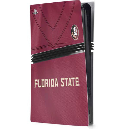 Florida State University Red Jersey PS5 Pro Console Skin