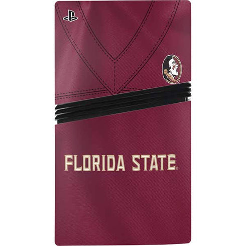 Florida State University Red Jersey PS5 Pro Console Skin