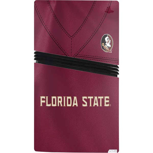 Florida State University Red Jersey PS5 Pro Console Skin