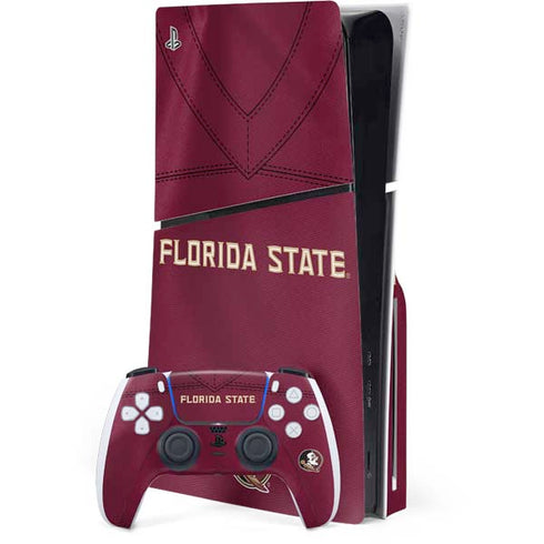Florida State University Red Jersey PS5 Slim Disk Bundle Skin