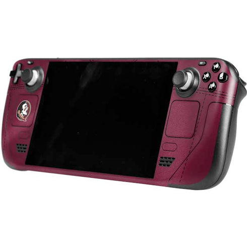 Florida State University Red Jersey Steam Deck Handheld Gaming Computer OLED Skin