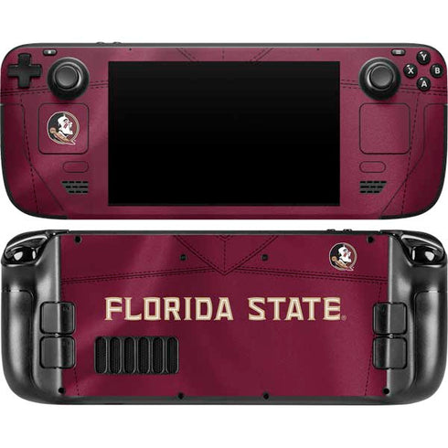 Florida State University Red Jersey Steam Deck Handheld Gaming Computer Skin