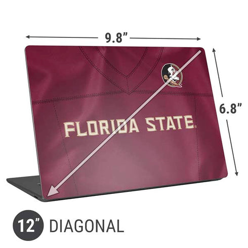 Florida State University Red Jersey Universal Laptop 12in (9.8 x 6.8in) Skin