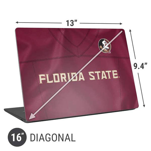 Florida State University Red Jersey Universal Laptop 16in (13 x 9.4in) Skin