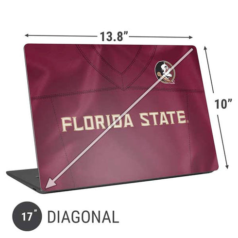 Florida State University Red Jersey Universal Laptop 17in (13.8 x 10in) Skin