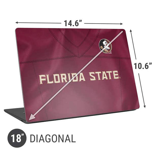 Florida State University Red Jersey Universal Laptop 18in (14.6 x 10.6in) Skin