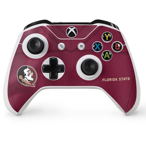 Florida State University Red Jersey Xbox One S Console and Controller Bundle Skin