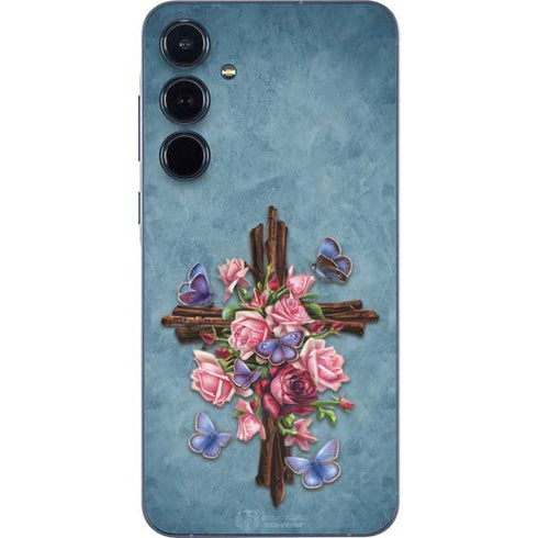Flower Cross by Brigid Ashwood Galaxy A36 5G Skin