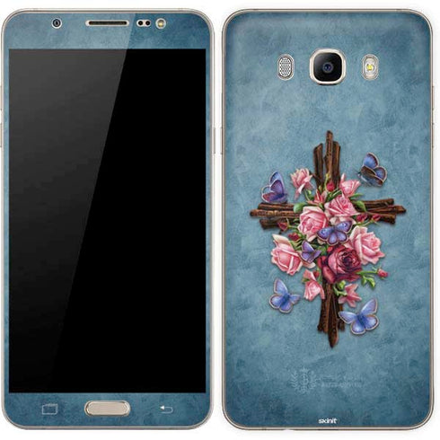 Flower Cross by Brigid Ashwood Galaxy J7 Skin