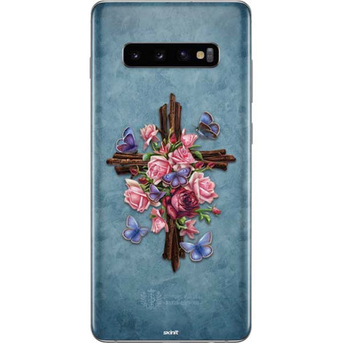 Flower Cross by Brigid Ashwood Galaxy S10 Plus Skin